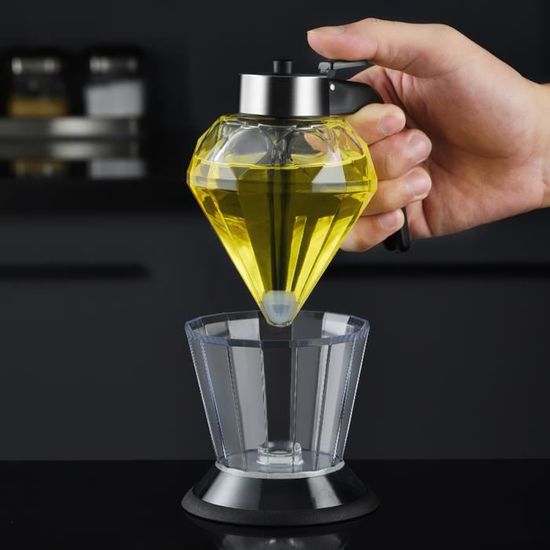 Distributeur d'huile en verre diamant Délicat Type de pressage 200ml  Bouteille d'huile en verre - Cdiscount Maison