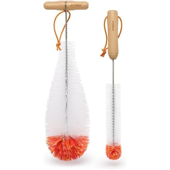 Lebexy Lot De 2 Brosses Goupillons Pour SodaStream Crystal – Manche Long – Neuf