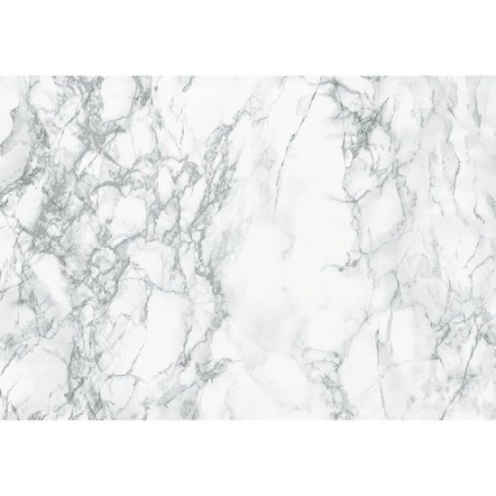 Carta Adesiva Per Mobili Fantasnight - Effetto Marmo Grigio, 90 Cm X 500 Cm, PVC Autoadesivo