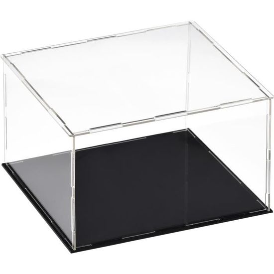 Uotyle Vitrine Acrylique Transparente 30x20x15 Cm - Boîte Protection Anti-Poussière Pour Figurines, Jouets, Collections