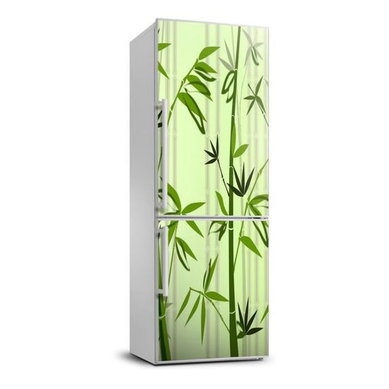 Autocollant Vinyle Pour Frigo - Motif Rétro Bois - 3 Tailles (S/M/L) - Couvre Porte Réfrigérateur - 3