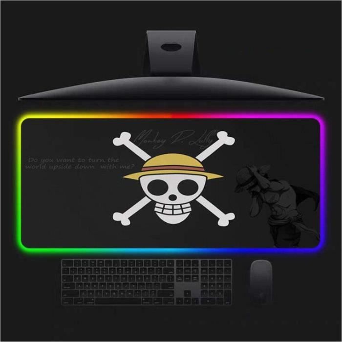 Tapis De Souris De Jeu Rvb Anime One Piece Super Grand Tapis De Souris Avec 14 Modes De Retroeclairage Tapis De Souris Clavie 9 Cdiscount Informatique