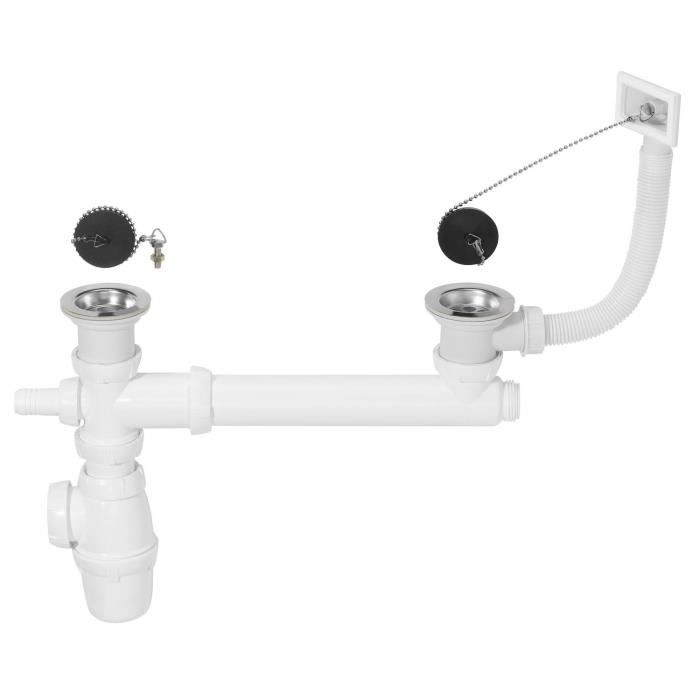 Wirquin Ensemble Vidage Sp3239 Eviers A 2 Bacs O 50 Mm Avec Trop Plein Achat Vente Siphon De Lavabo Ens Vidage 30719881 Cdiscount