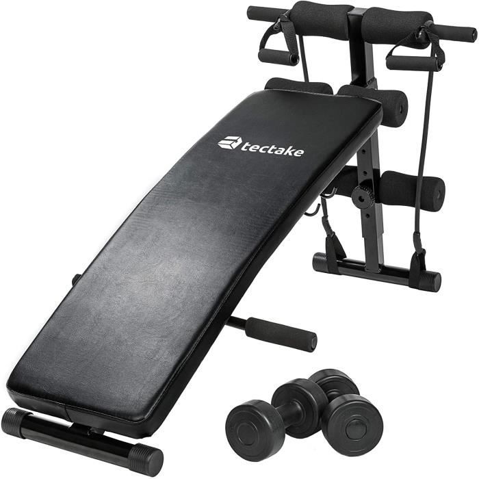 TecTake Banc de Musculation -Dimensions totales (LxHxB): Environ 129 x 70 x 55 cm - pour Muscles abdominaux Appareil de Fitness Spor