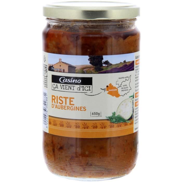 Riste d'aubergines à la provençale - 650g