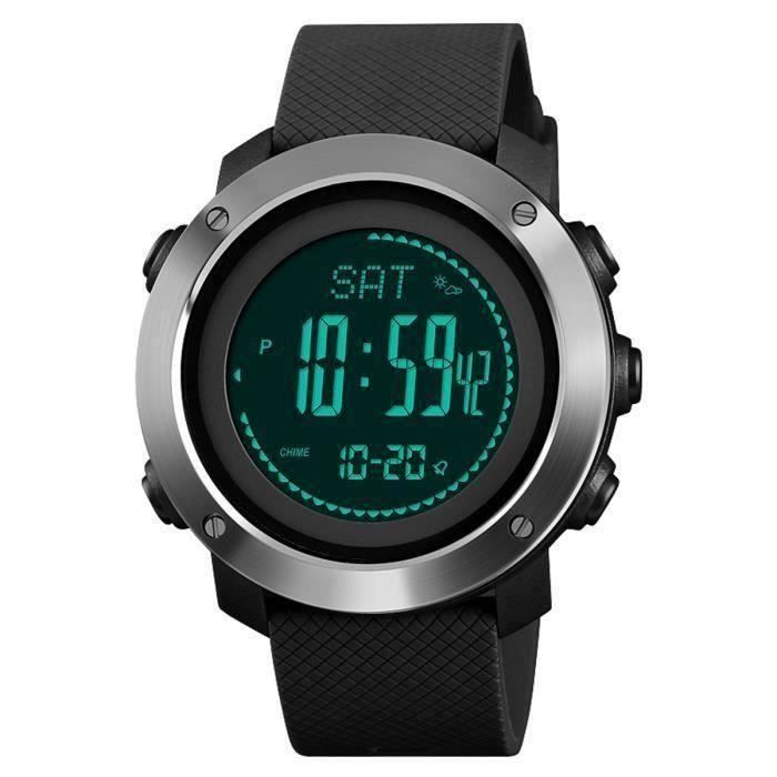 Montre électronique Altimètre Podomètre Boussole Exterieur Camping Agenrt la29454