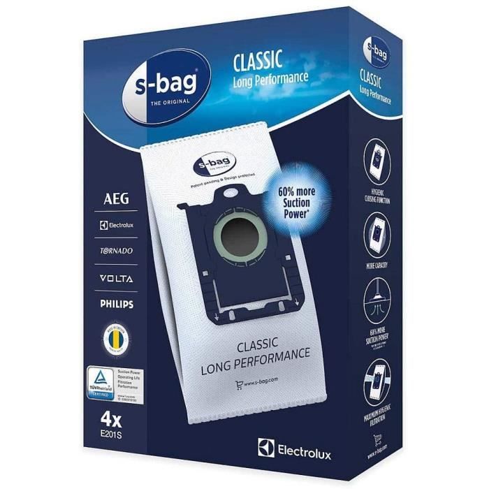 ASPIRATEUR 4x SBag Sacs daspirateur pour Philips FC 866091 FC 918401Performer Active Performer Active fc852301 FC 852109PERFORM1093