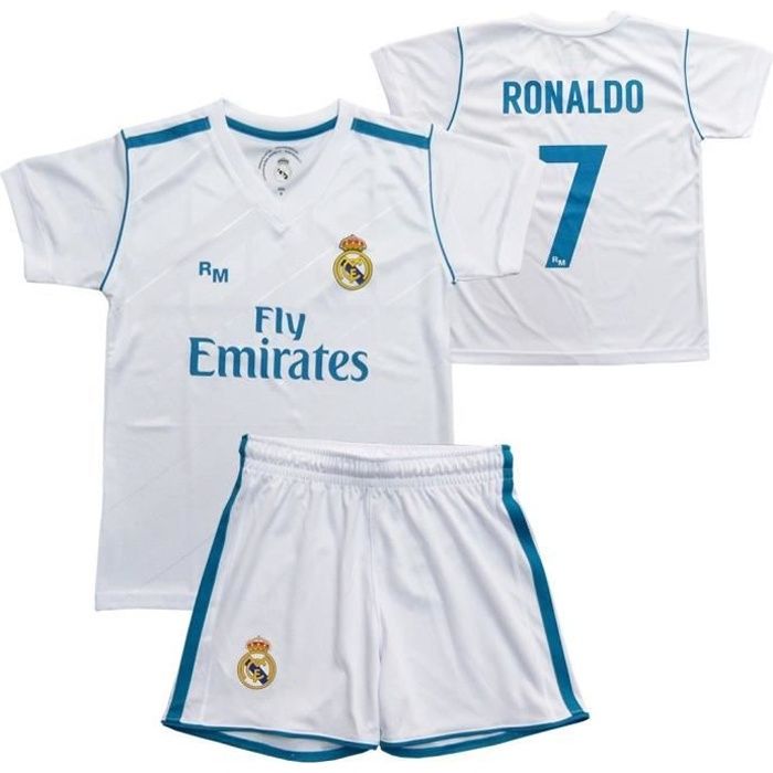 MAILLOT ET SHORT RONALDO REAL MADRID 8 ANS