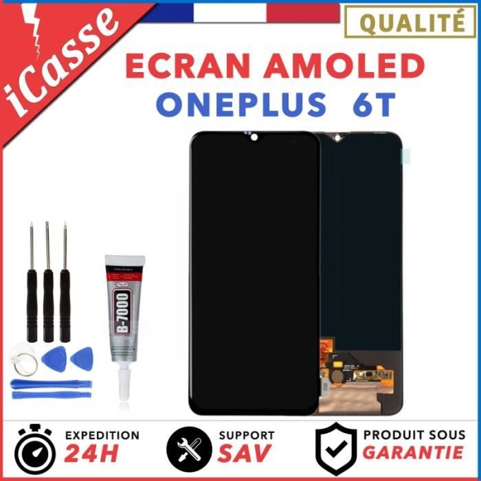 Ecran complet AMOLED + vitre tactile OnePlus 6T A6010 + ADHESIVE + OUTILS