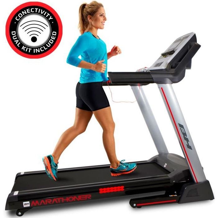 Tapis de course - 21 km-h - 8 ans de garantie. Dual kit. BH Fitness Marathoner G6458RF