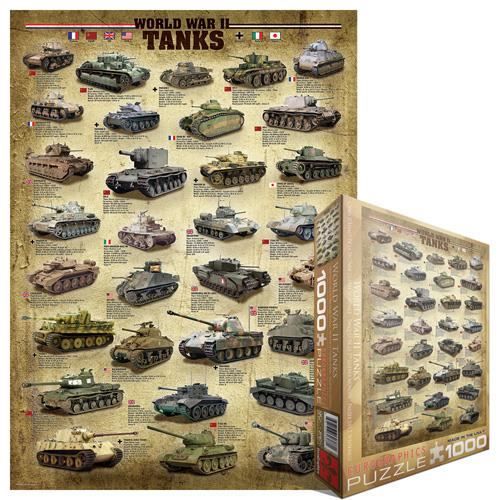 Eurographics Puzzle 1000 Pc - World War II Tanks