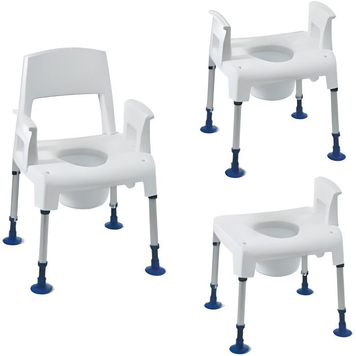 Chaise de toilettes percée modulable Pico Commode Aquatec