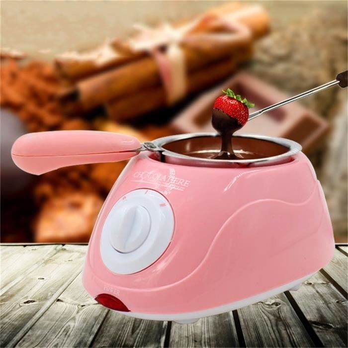 machine à fondre chaud chocolat melting pot fondue électrique en acier inoxydable durable et plastique eu plug