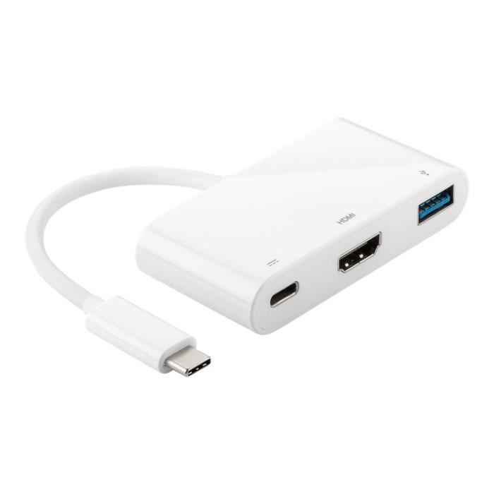 MicroConnect Adaptateur vidéo externe USB-C 3.1 HDMI blanc-USB3.1CCOM2