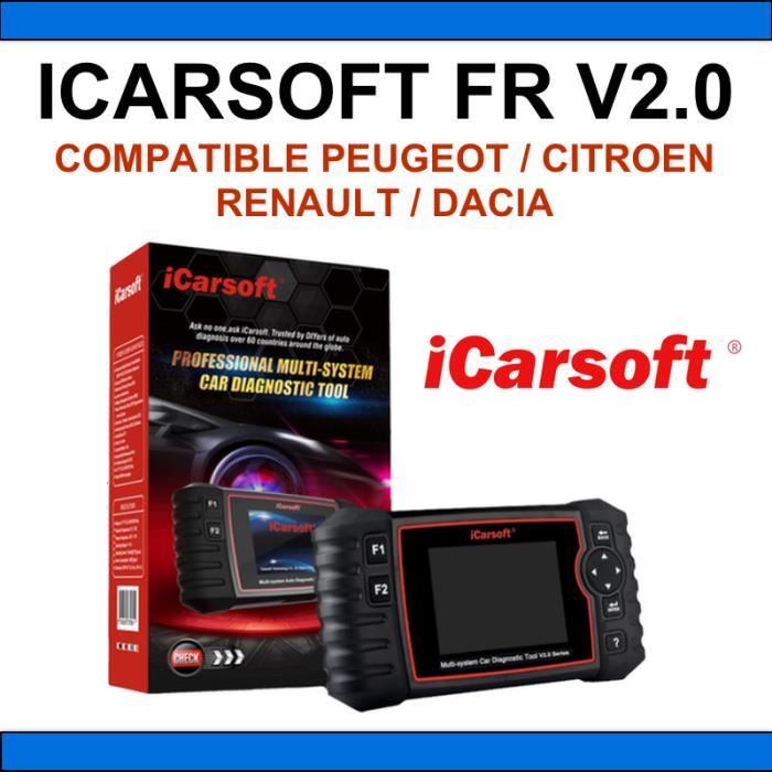 iCarsoft FR V2.0 - Valise Diag PRO OBD2 pour 4 Marques Françaises SNOOPER DS150