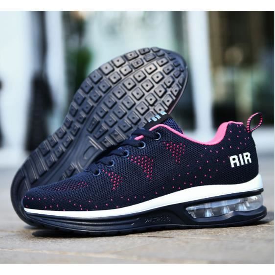 Chaussures de basket-ball pour femmes Chaussures de sport à coussin d'air Chaussures décontractées Maille