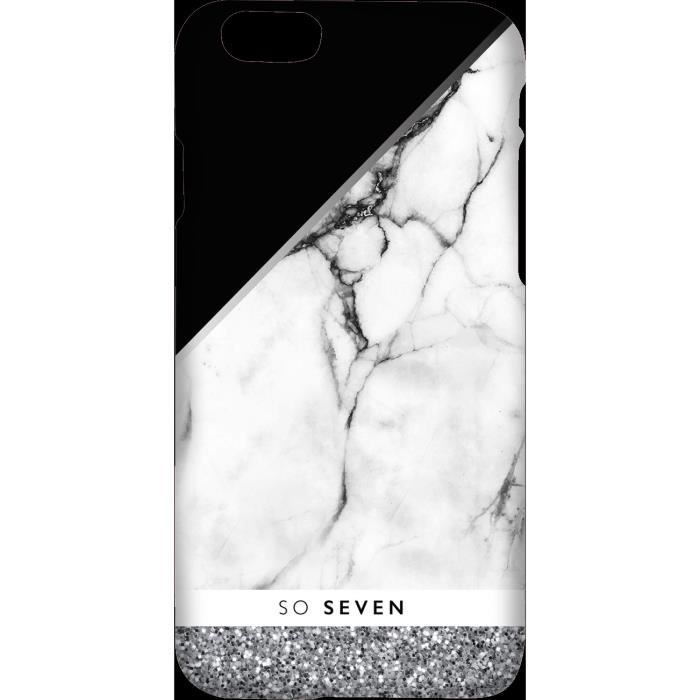 SO SEVEN Coque MARBLE SILVER Pour APPLE IPHONE 7 PLUS