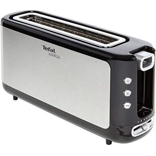grille pain avec 1 fente 1000W gris noir