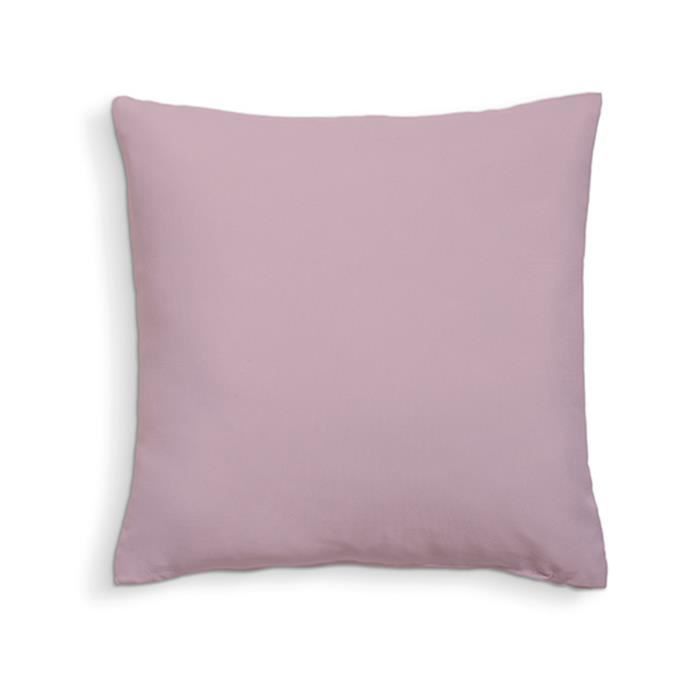 TODAY Coussin déhoussable 100% coton - 60 x 60 cm - Poudre de lila