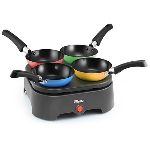TRISTAR BP2988 Crêpière électrique avec wok - Noir