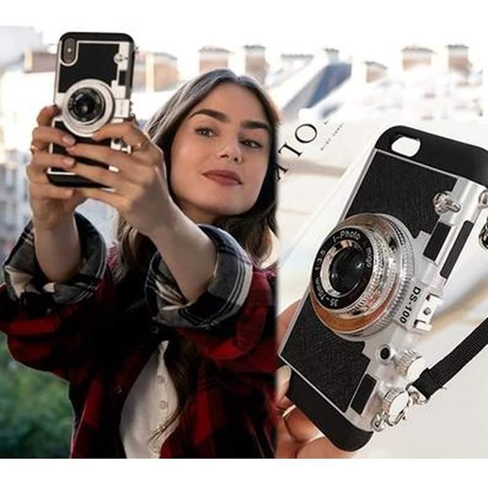 VSHOP® Nouvelle coque Emily in Paris Coque De Téléphone pour Iphone Xr, Couverture en Silicone De Conception D'appareil Photo De