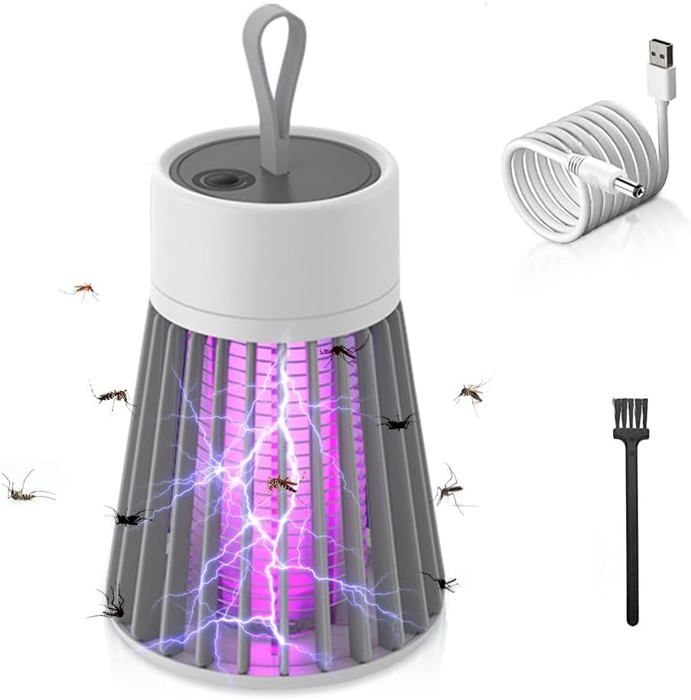 Lampe Anti-moustiques UV Lampe Anti Moustique, Mouche Electrique,360 ° Uv Tueur D'Insectes,Sûr Appareil Anti Insectes Sans Produit Chimique