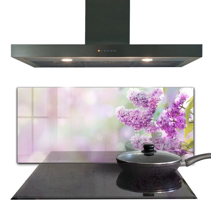 Tableau Déco Imprimé Sur Verre Tulup - Lavande 125x50 Cm, Verre Trempé