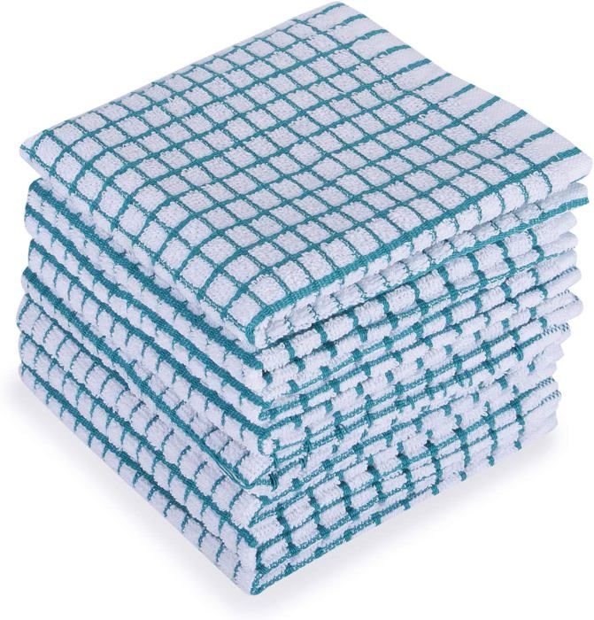 2 Essuie-Mains En Gaze De Coton 50x70cm - Doux Et Absorbants - Motif Romarin