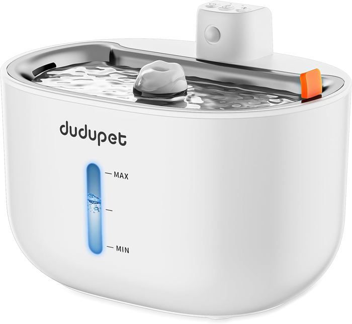 Comparer les prix de Fontaine a Eau pour Chat,Fontaine a Eau sans Fil de 3L avec Detecteur de Mouvement,Fontaine a Eau Chat Pile,Super Silencieuse