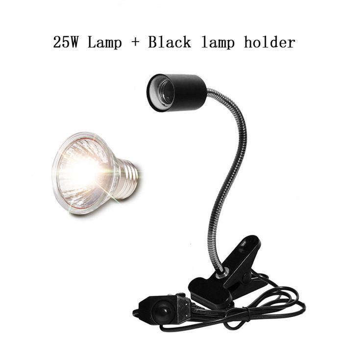 Lampe Reptile UVA UVB Kit Support Ampoule Chauffante Tortues Lézards Éclairage