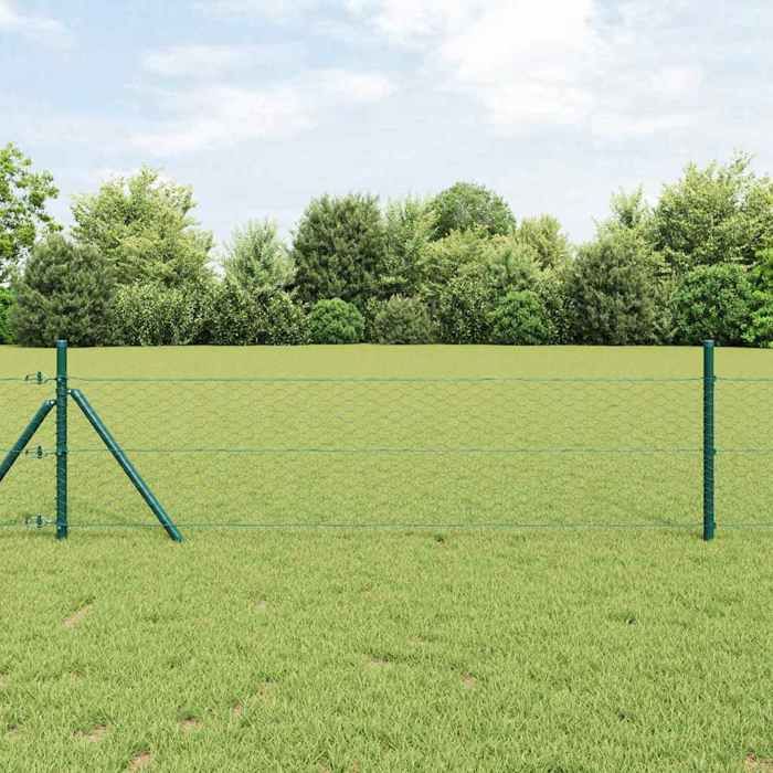 vidaXL Clôture Hexagonale 0.4x25 Acier 42005368