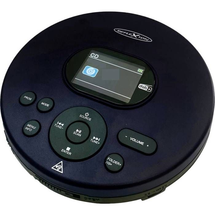 Lecteur CD portable Reflexion PCD540DAB/BK CD CD-R CD-RW MP3 noir