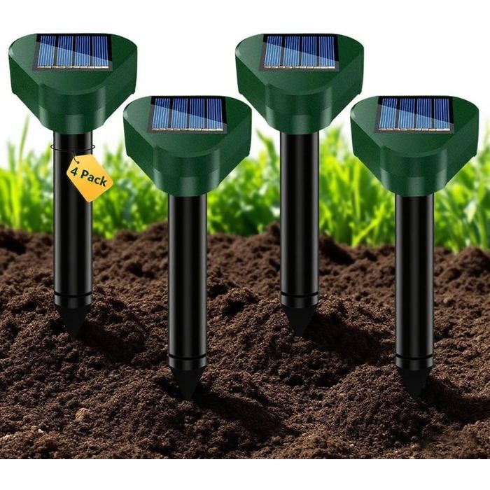 Anti Taupe, Répulsifs Solaires pour Taupes, Repulsif Serpent Exterieur ...