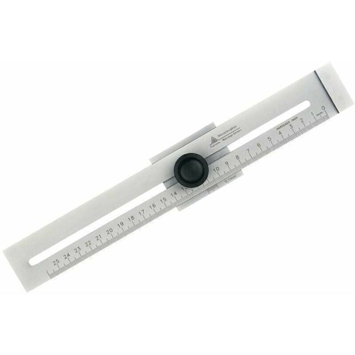 Steel Marking Ruler Stainless Steel Marking Ruler Ruler Plage de mesure en métal 250 mm, 1 ...