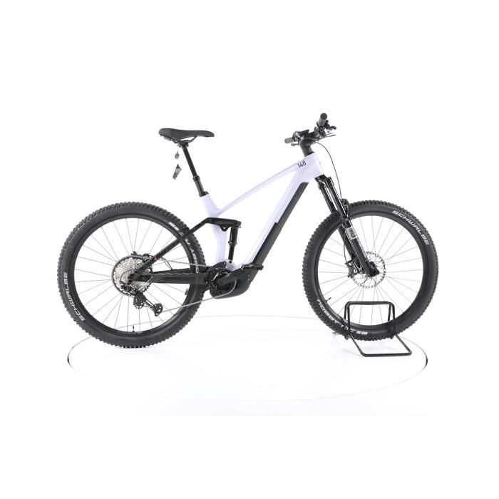 Vélo électrique - Cube Stereo Hybrid 140 HPC SL - violet - VTT électrique tout suspendu - Bosch 750 Wh Reconditionné - Cube