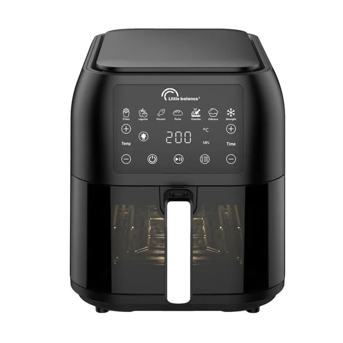Friteuse sans huile - LITTLE BALANCE - 8866 - 8 L - 1700 W - Noir