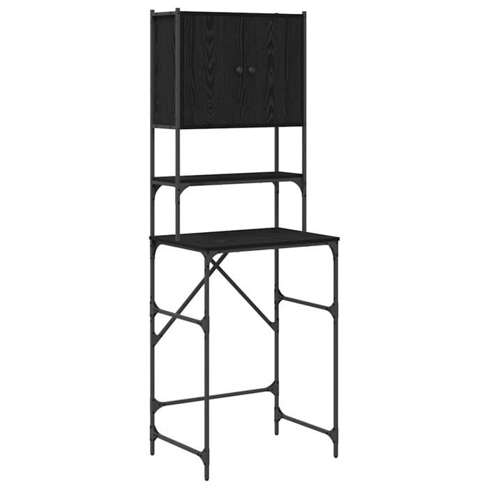 Meuble pour machine à laver - vidaXL - Chêne Noir - 68x48.5x194 cm - Bois dingénierie - Rangement fonctionnel