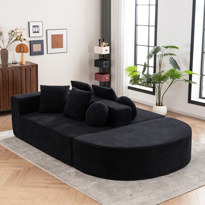 Canapé modulaire convertible sans montage Maisentiel