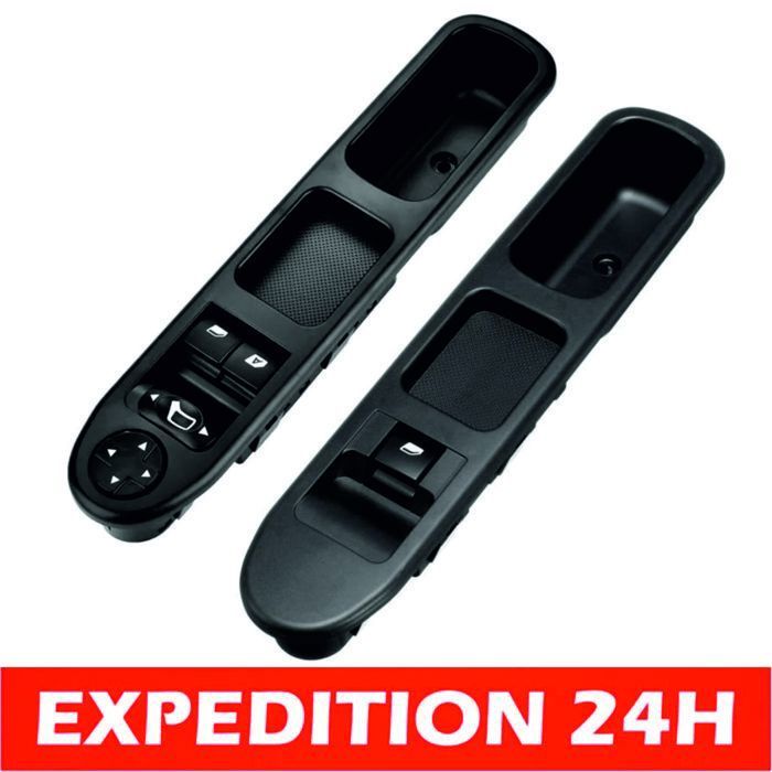 Commande Leve Vitre 207 Passager + Côté Conducteur 2 Pièces pour Peugeot 207 Citroen c3 6554.QC 6 broches 6490HQ 6554HJ Femeo