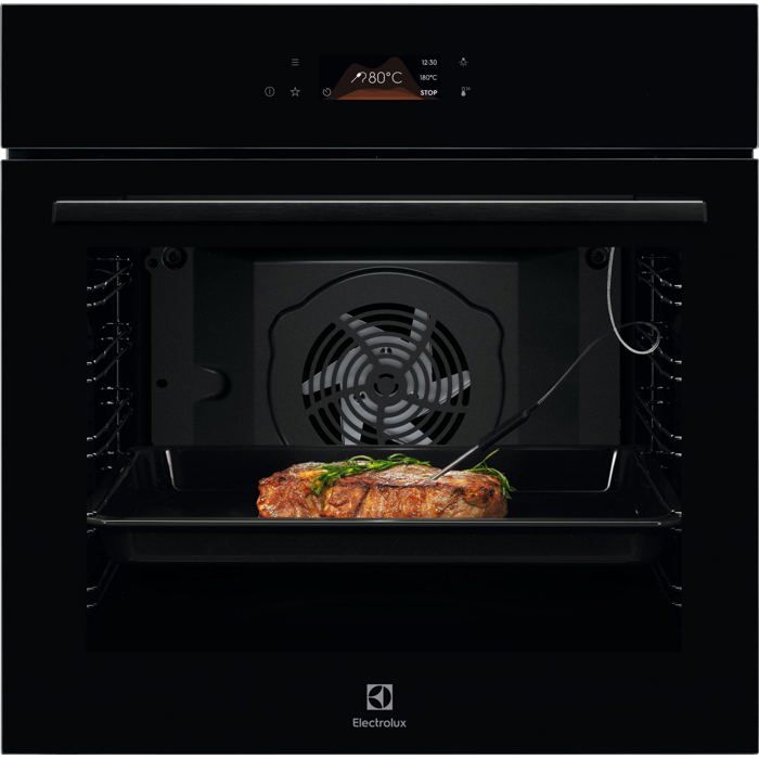 Four encastrable électrique noir - Electrolux - Cuisson à la vapeur - Gril électrique - Autonettoyage pyrolytique
