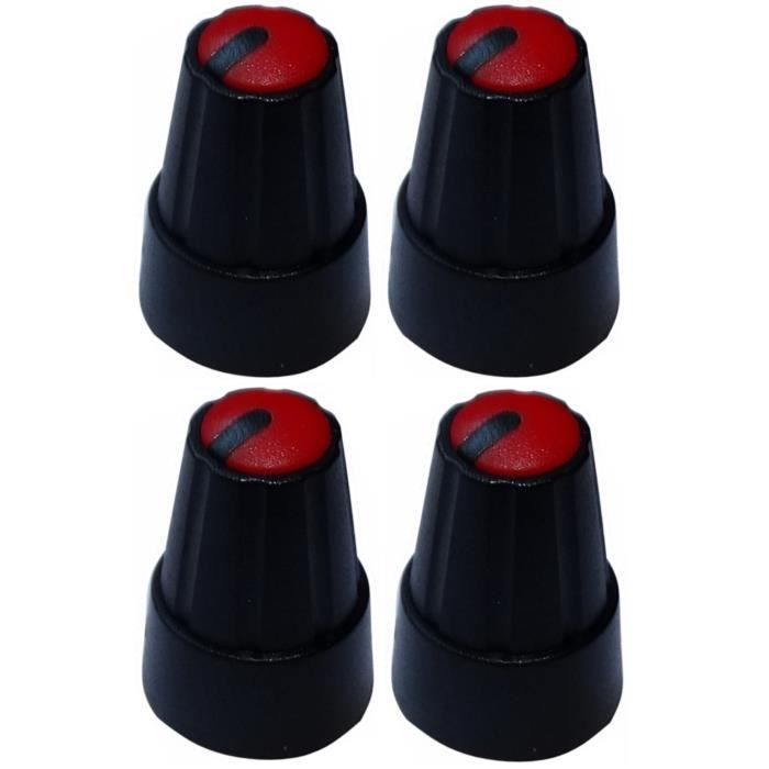 Lot De 4 Boutons Gris Avec Axe De 6mm - Pour Couture, Meuble, Bricolage