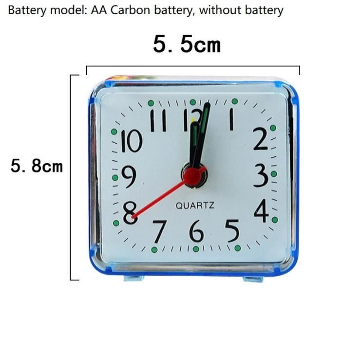 Mini Réveil Numérique TIDEVAN - Horloge Digitale Voyage Avec Température, Date Et Veilleuse Pour Enfants