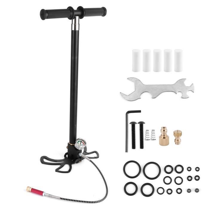 Pompe à Air Manuelle Portable - Buses US Et FR, Pression 120 PSI - Pour Pneus, Ballons, Bateaux Gonflables, Bouées
