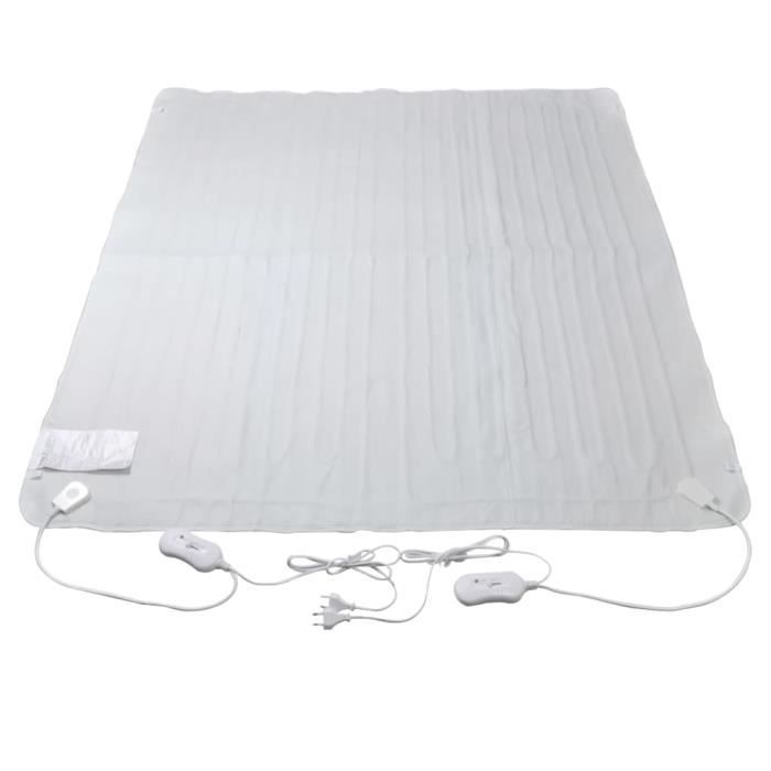 Couverture Chauffante Électrique 180x150 Cm – 9 Niveaux, Arrêt Auto 180 Min – Lavable – Fausse Fourrure Douce