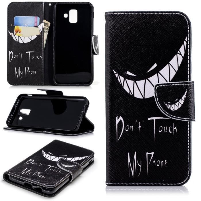 Etui Samsung Galaxy A6 2018 Coque de Protection Portefeuille