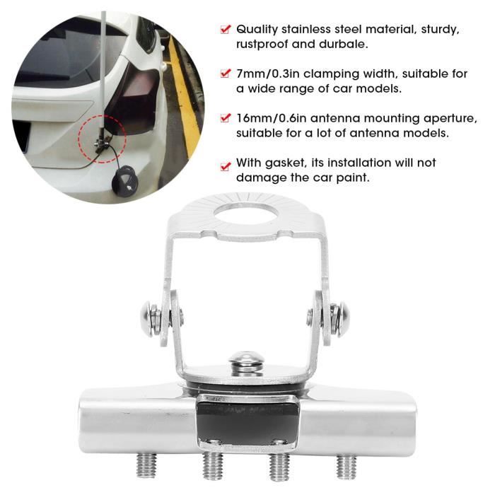 Support D'antenne En Acier Inoxydable Avec U-bolts - Modèle UT7876, Par SODIAL