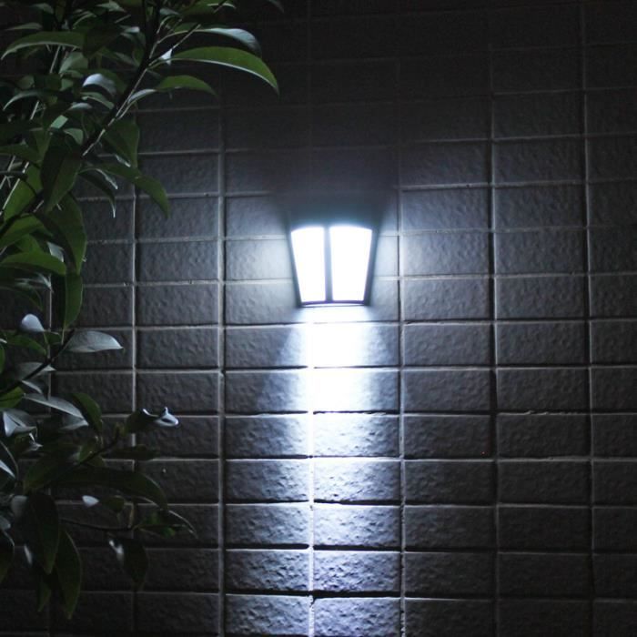 6led Eclairage Led Jardin Solaire Lampe Mural D Exterieur Lanterne