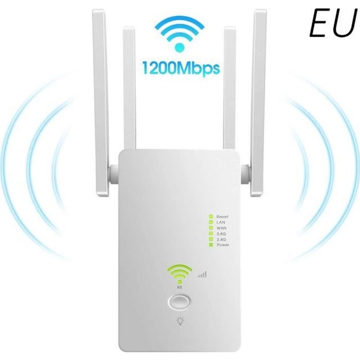 Amplificateur WiFi 5G/4G Repeteur Booster de signal sans fil WiFi