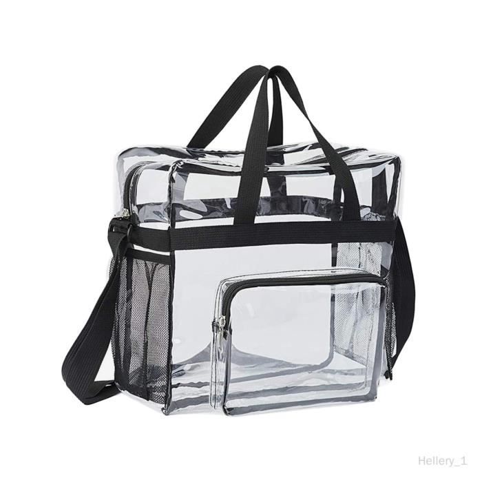 Sac transparent noir hotsell