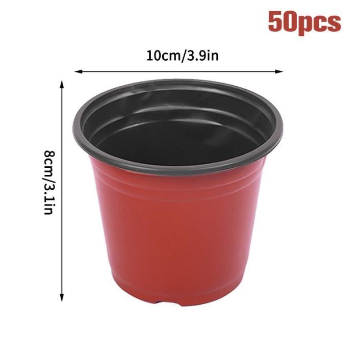 KALANKA-30PCS Pots De Pépinière Transparents, 10cm Base En Silicone En Plastique Pots De Démarrage De Semis Avec Trous De Drainage Pour Transplantation Semis Plantes Fleurs(Vert) | Rakuten